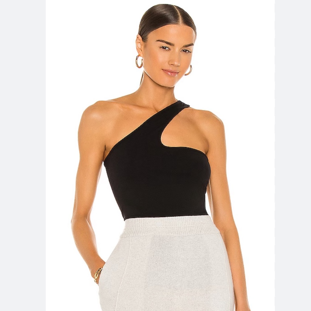 Helmut Lang Black Seamless Jersey Cutout Tank Top Size Medium/Large NWT - Picture 6 of 15